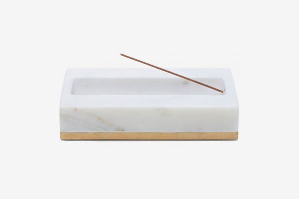 Goop x Caravan Marble Incense Burner with Brushed Brass