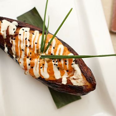 甜芭蕉夹咸味鳕鱼