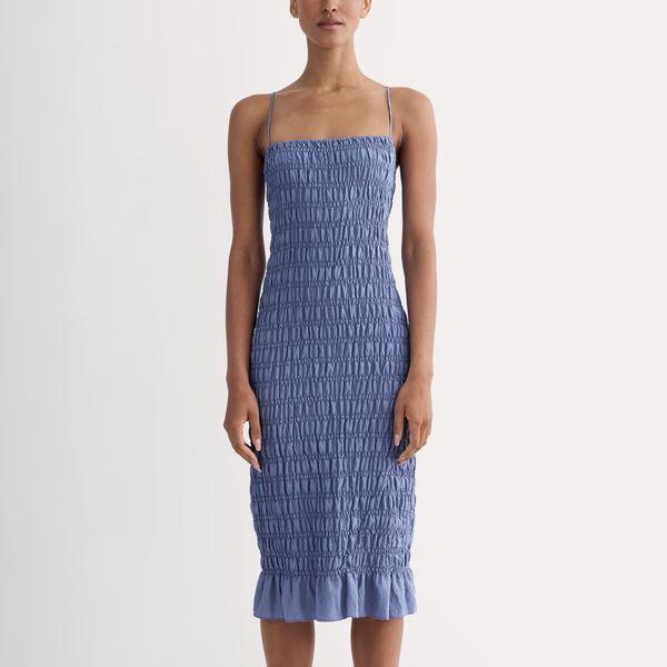 Everlane The Smocked Column Dress