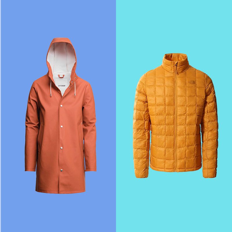 mens modern raincoat