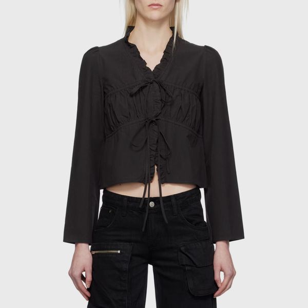 OPEN YY SSENSE Exclusive Black Blouse