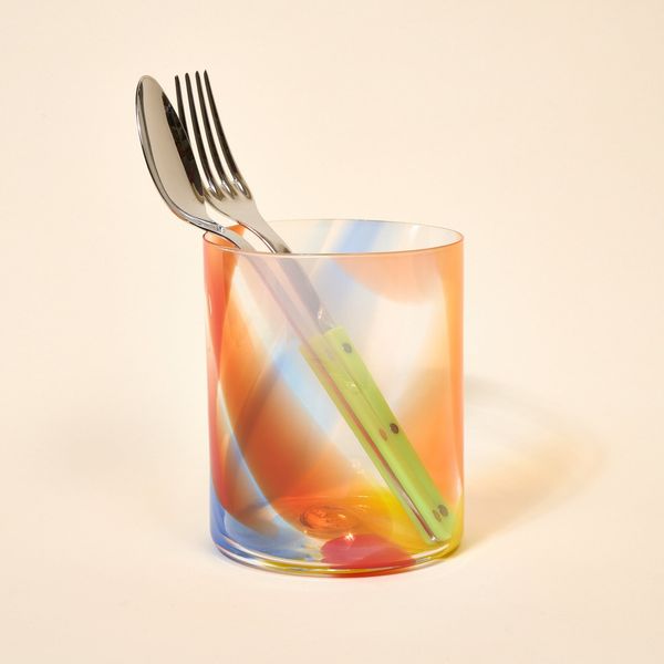 Bow Glassworks Splash Glass Utensil Crock