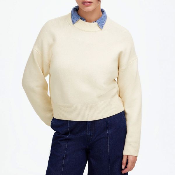 Madewell SoftWool Boxy Crewneck Sweater