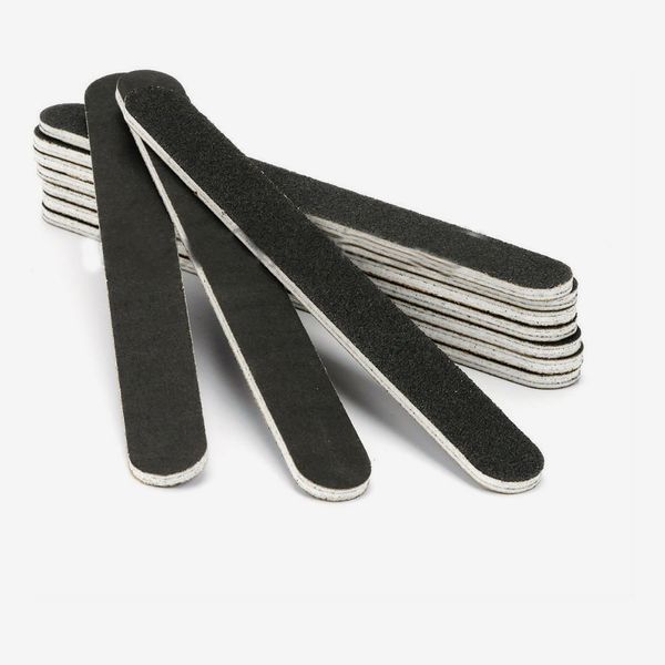 Black Pro Double Sided Manicure Nail File Emery Boards (Pack of 10)