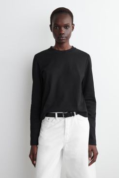 COS Clean Cut Regular Long-Sleeved T-shirt
