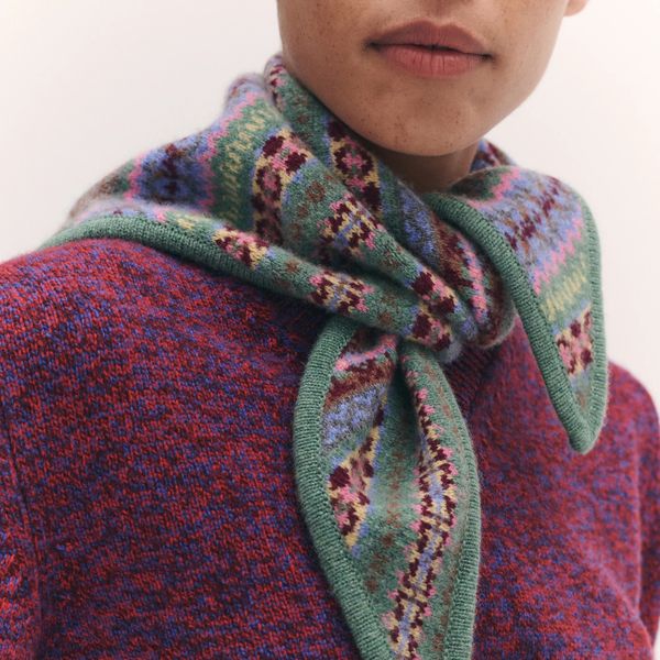 &Daughter Fairisle Cashmere Foulard