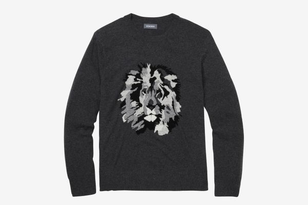 Men’s Lightweight Wool Lion Crew Sweater