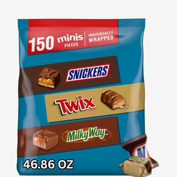Snickers Twix Milky Way Mini Candy Bars Variety Pack - 150ct
