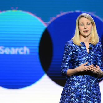 Yahoo! President and CEO Marissa Mayer delivers a keynote address at the 2014 International CES at The Las Vegas Hotel & Casino on January 7, 2014 in Las Vegas, Nevada. 