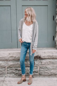 tall grey jeans womens