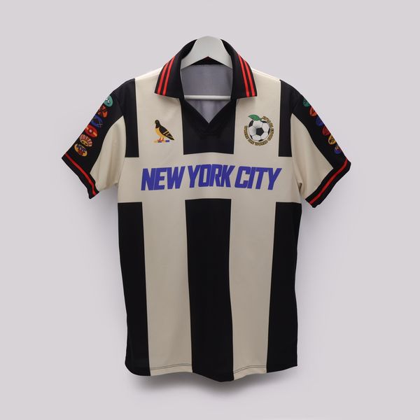 Where the World Comes to Play Soccer Jersey - Black and White