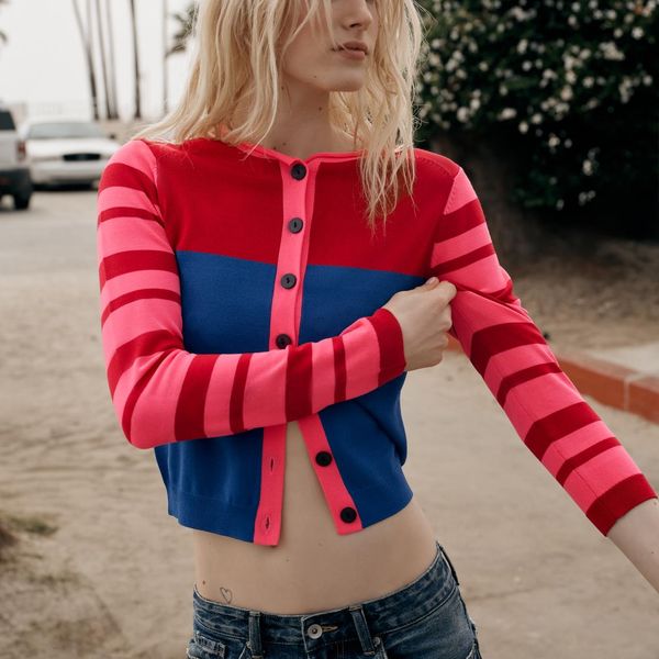 Zara Color Block Cardigan