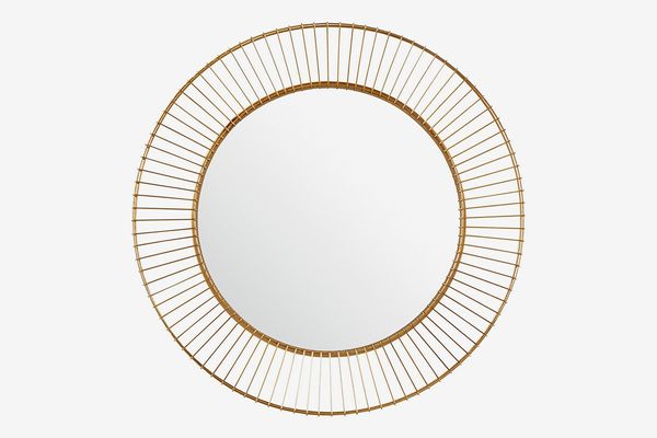 Rivet Modern Round Iron Circle Metal Mirror