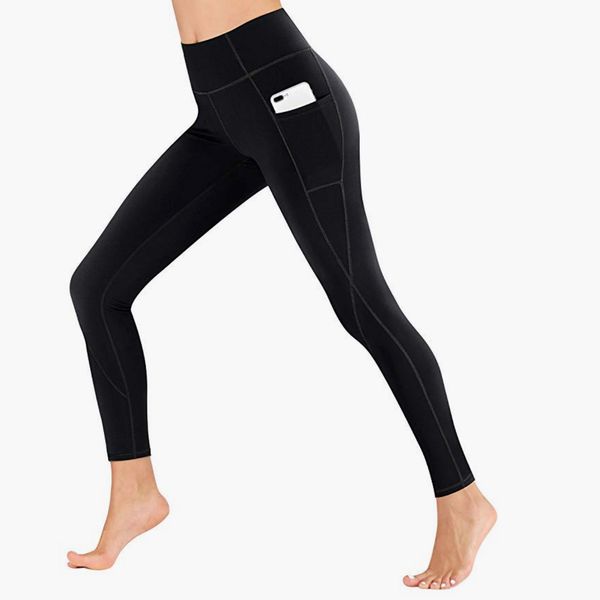 ODODOS Women's Cross Waist Yoga Leggings with Inner Pocket Inseam 25 /28 Sports Gym Workout Running Pants 