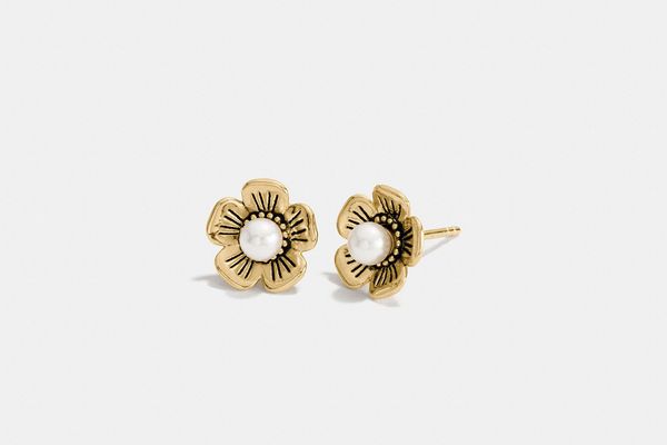Willow Floral Stud Earring