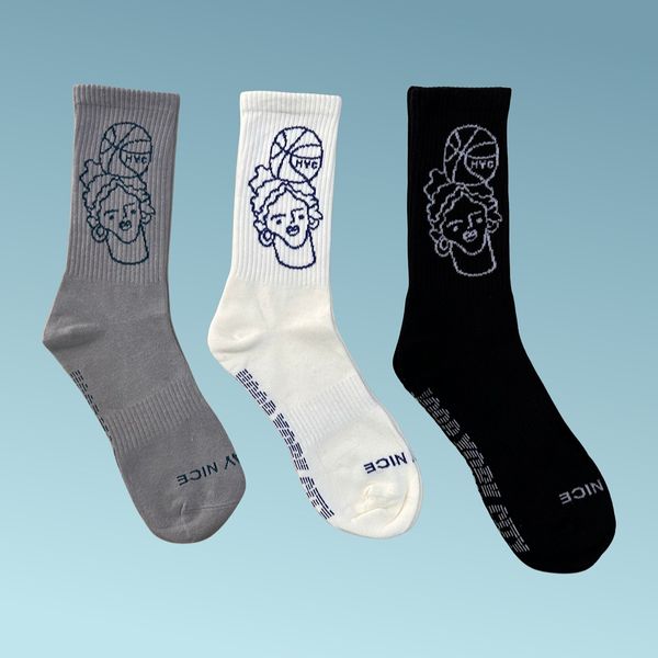 Hoop York City 'Play Nice' Crew Socks