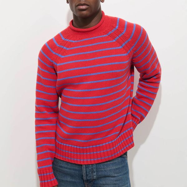 Alex Striped Rollneck In Cotton