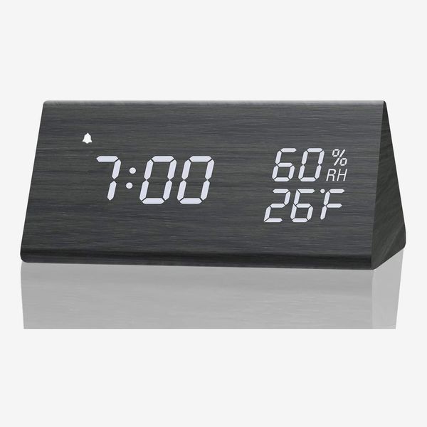 Jall Wooden Digital Alarm Clock