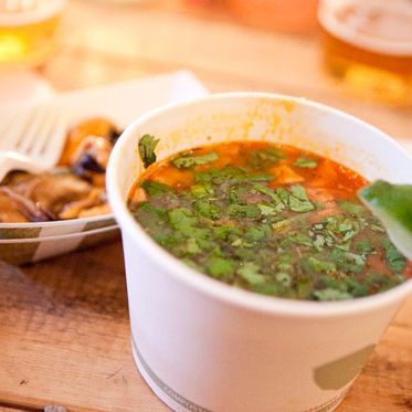 Tripe and clam soup.