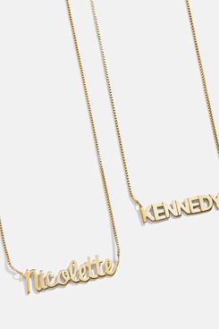 Baublebar 18K Gold Custom Nameplate Necklace