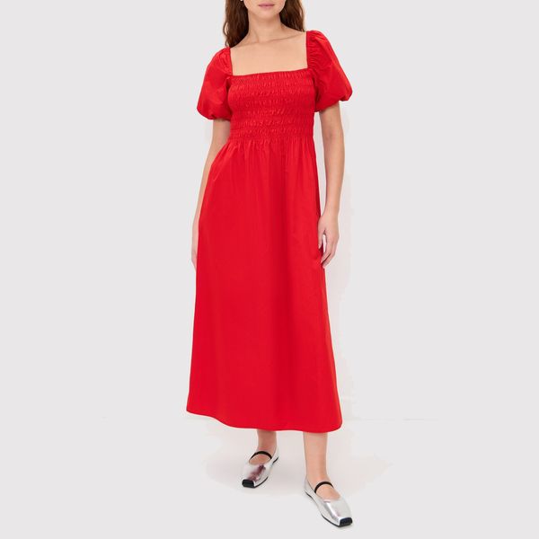 Hill House Home The Julia Dress - Carmine Red