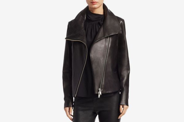 Saks Fifth Avenue Collection Classic Leather Jacket