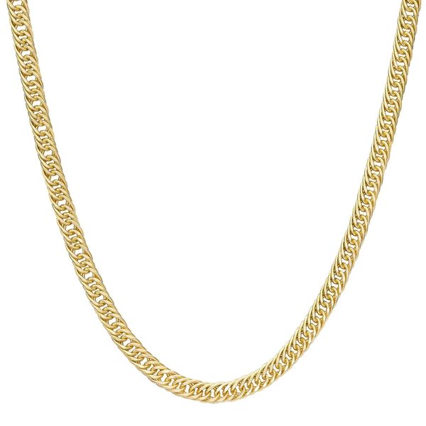 Costco 14kt Yellow Gold Mini Cuban Link Chain Necklace