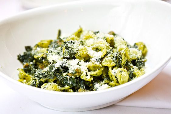 Orecchiette with Cavolo Nero and Sausage
Barbacco, San Francisco
220 California Street
415.955.1919; $12
These little ears of pasta, served with black-leaf kale and fennel sausage, are a classic dish in the Northern Italian canon, but chef Staffan Terje's version at his Roman off-shoot of Perbacco are brilliantly bright and flavorful, garnished generously with Pecorino. We'd even argue this dish rivals Lupa's version with broccoli rabe