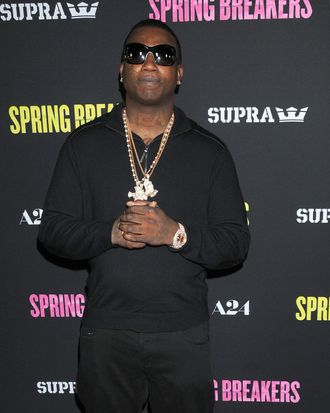 Actor GUCCI MANE at the 'Spring Breakers' Los Angeles Premiere held at the ArcLight Cinema, Hollywood