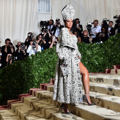 Rihanna at the 2018 Met Gala.