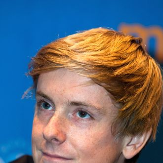 Chris Hughes, co-founder of Facebook Inc., speaks during a news conference at the 11th World Knowledge Forum in Seoul, South Korea, on Thursday, Oct. 14, 2010.