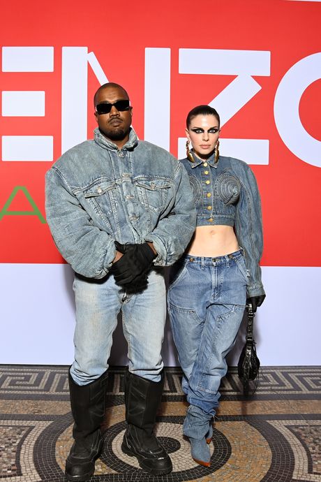 The Best Thing About Kanye West's Front Row Appearances? His Girlfriend's  Wardrobe