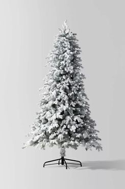 Wondershop Pre-Lit Flocked Balsam Artificial Christmas Tree, 7.5 ft