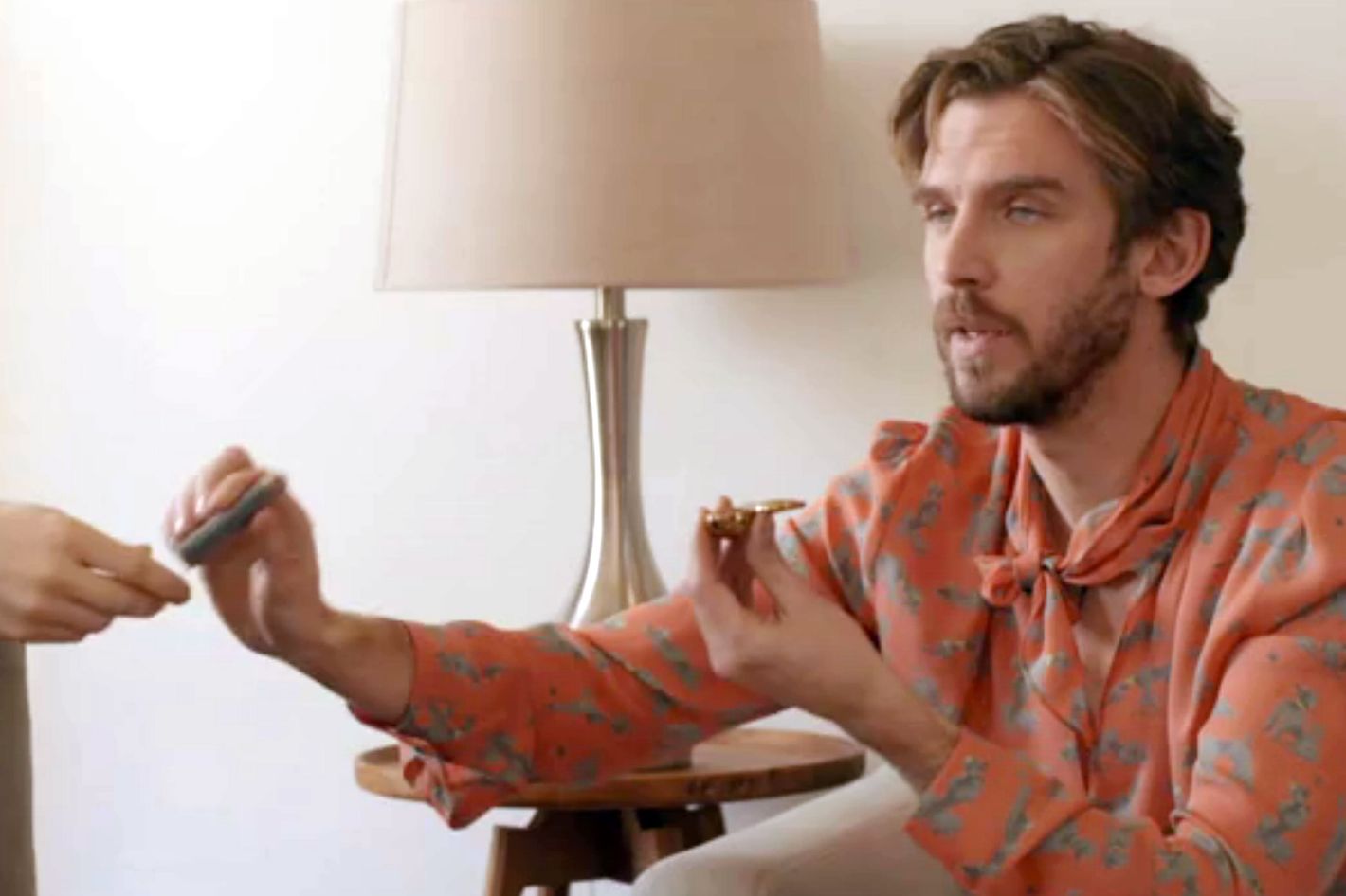 Watch Dan Stevens Smoke Weed and Cross-Dress in Rachel Comey