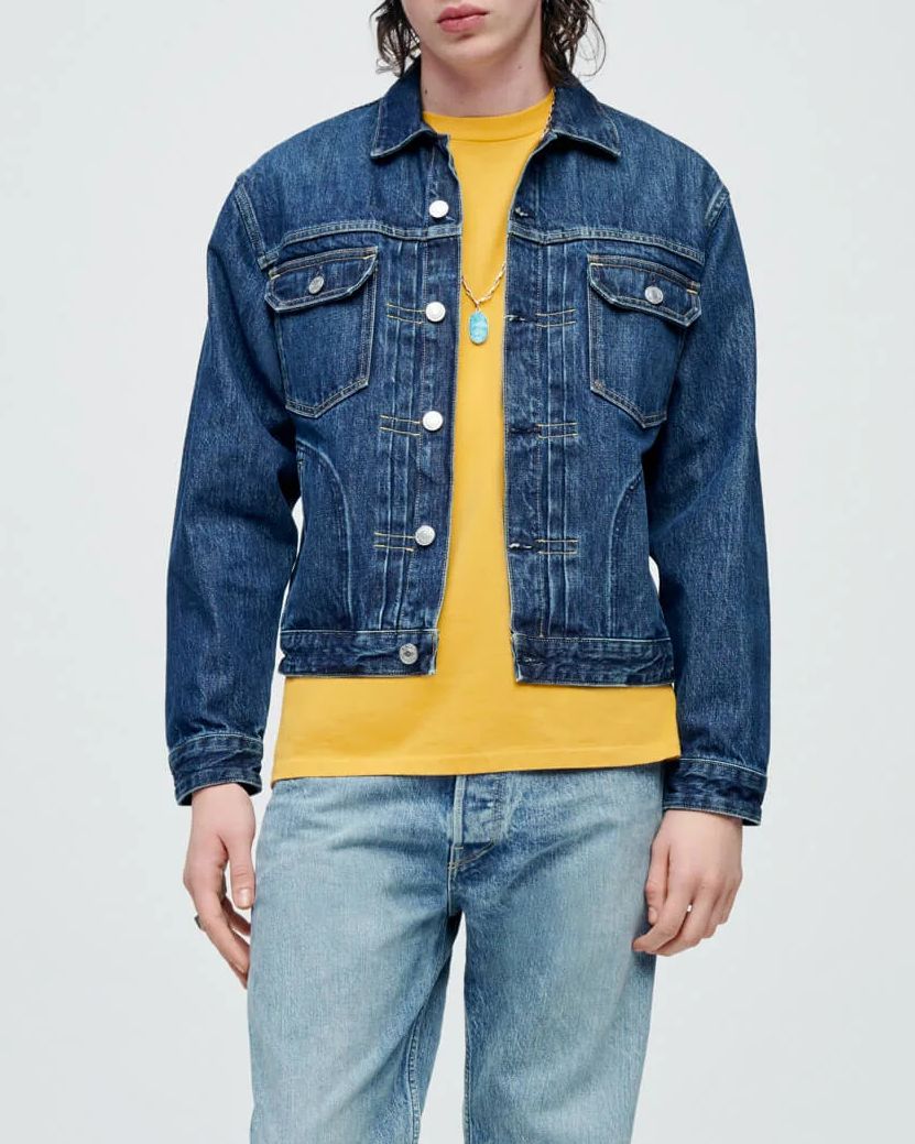 Street Style Men's Handpainted Customized Denim Jeans Jacket
