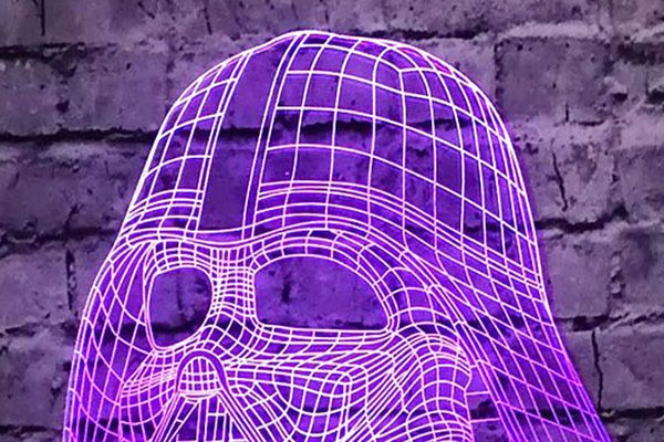 Holographic Darth Vader Lamp