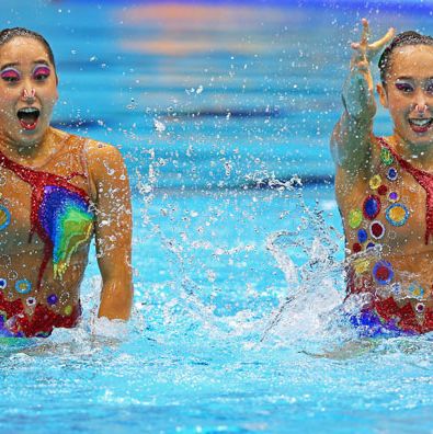 All the Sparkle and Campy Glamour of Synchronized Swimming Costumes at ...