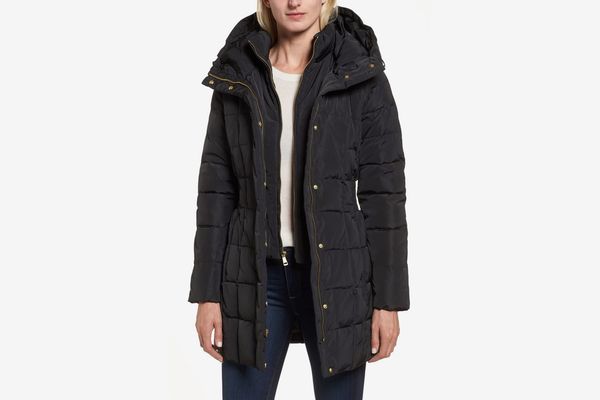 Cole Haan Hooded Down and Feather Jacket