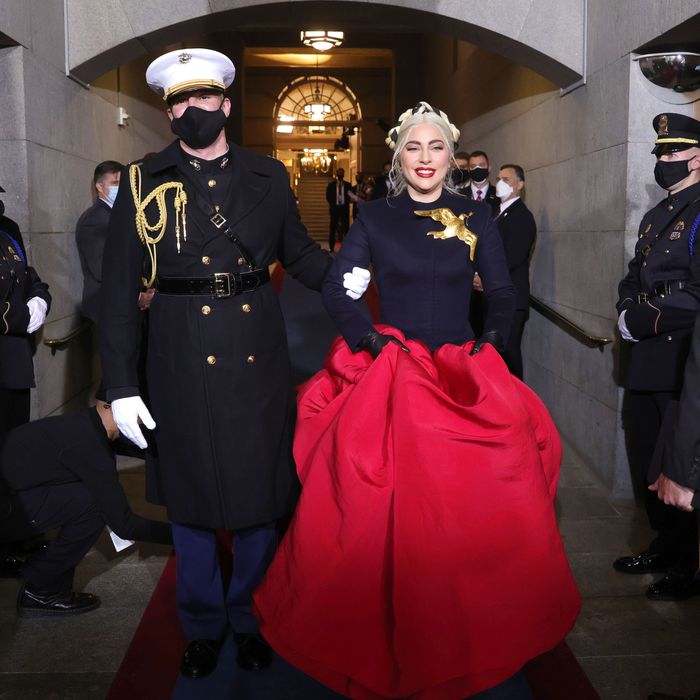 Who's Behind Lady Gaga's National-Anthem Outfit?