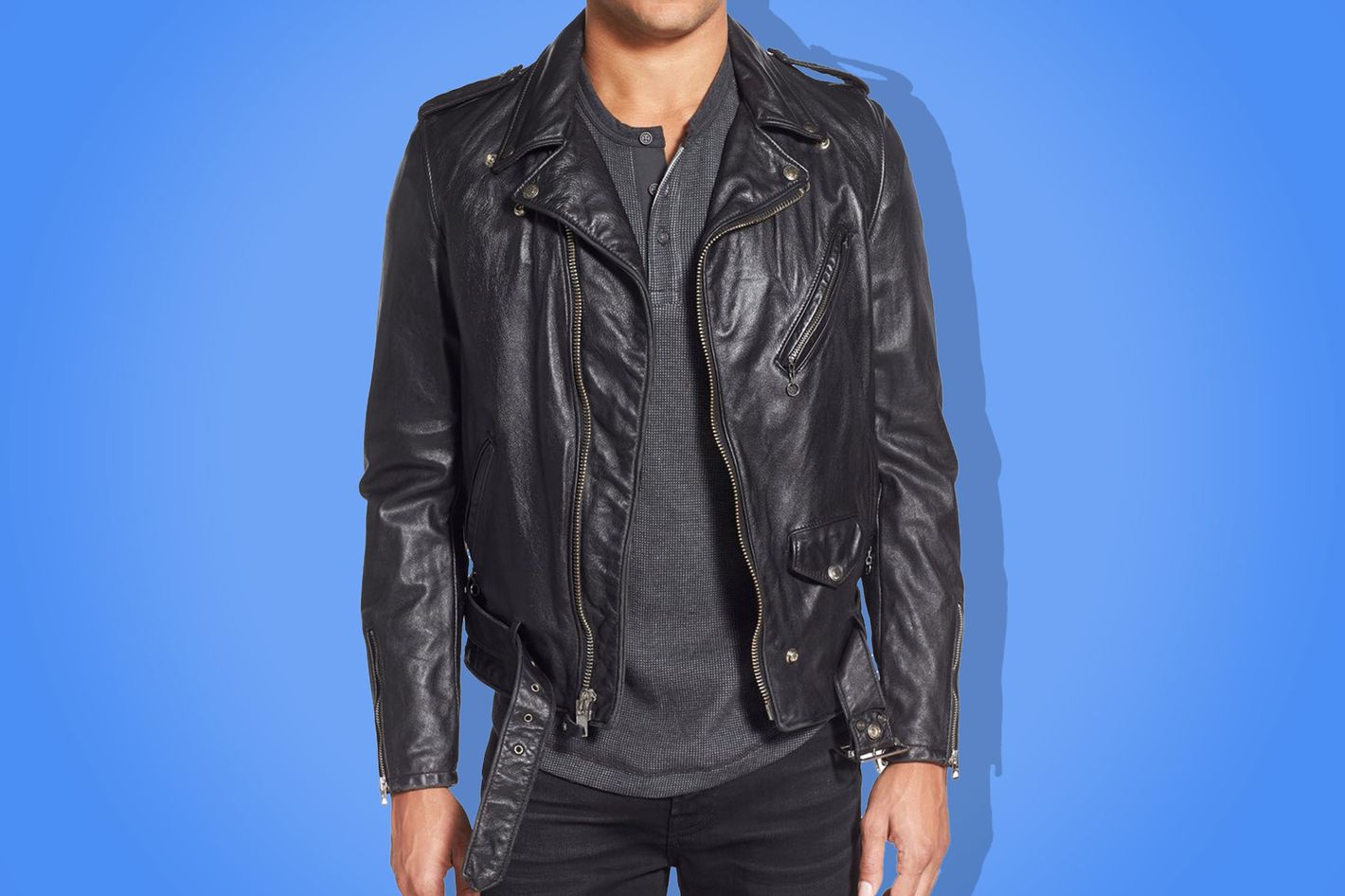 Sandy liang hot sale leather jacket