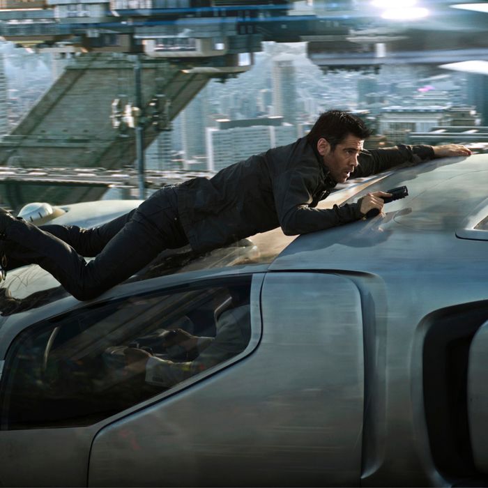 Colin Farrell stars in Columbia Pictures' action thriller TOTAL RECALL.