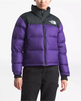 north face coat purple