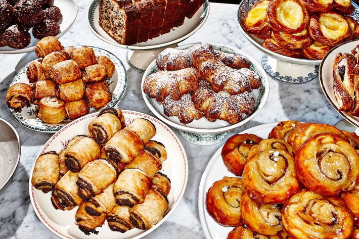 Baked goods from Sadelle's retail counter.