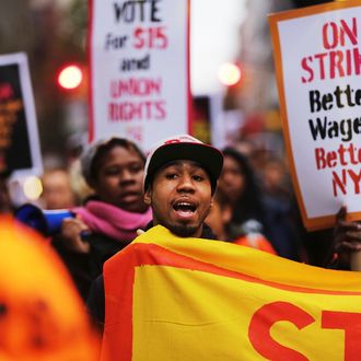 Protestors Rally Across US On National Day Of Action For $15 Minimum Wage