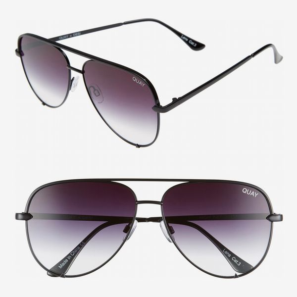 Quay Australia High Key 62mm Oversize Aviator Sunglasses