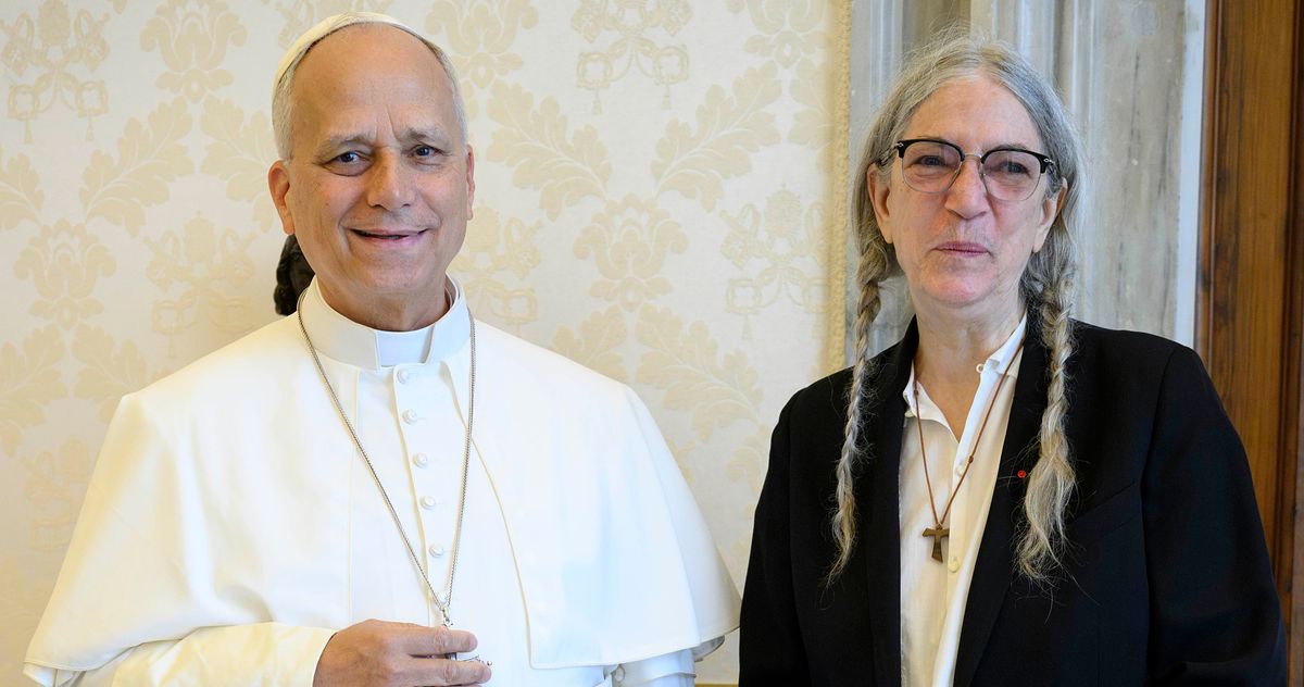 Photo: The Cut Patti Smith Meets Pope Leo XIV at the Vatican to Discuss Music and Faith