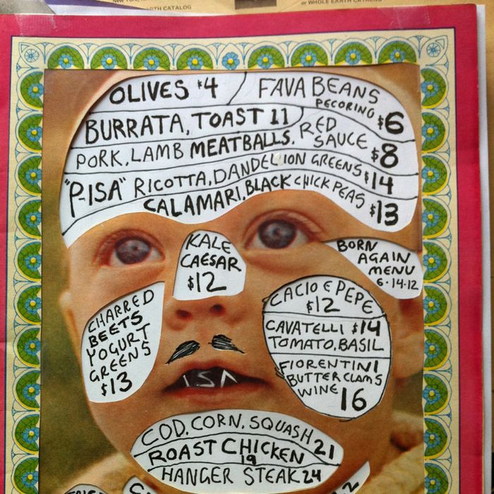 Isa's menu, born again.