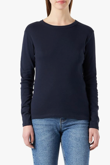 Petit Bateau LS Crew Neck Tee - Navy