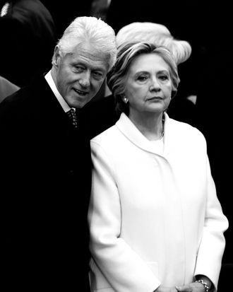 Hillary and Bill Clinton at President Trump's inauguration.