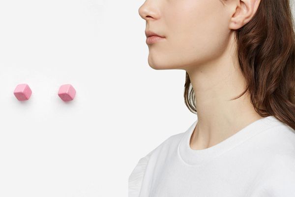 Julien David Cube Pierce Long Earring